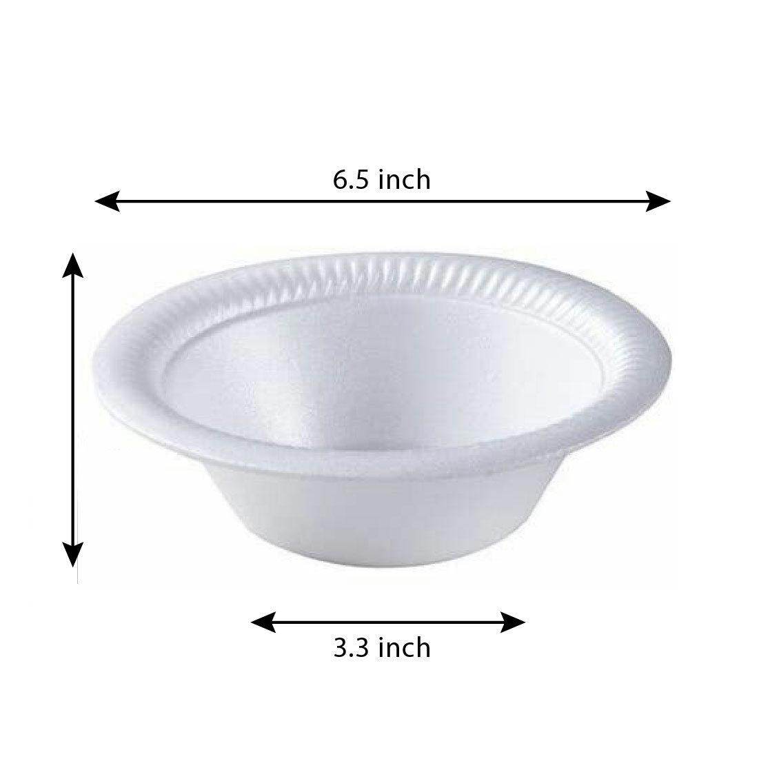 Disposable Foam Bowl XP-18 - Pack of 50 - SV Bazaar