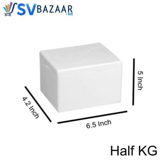Thermocol Storage Box - Half KG - SV Bazaar