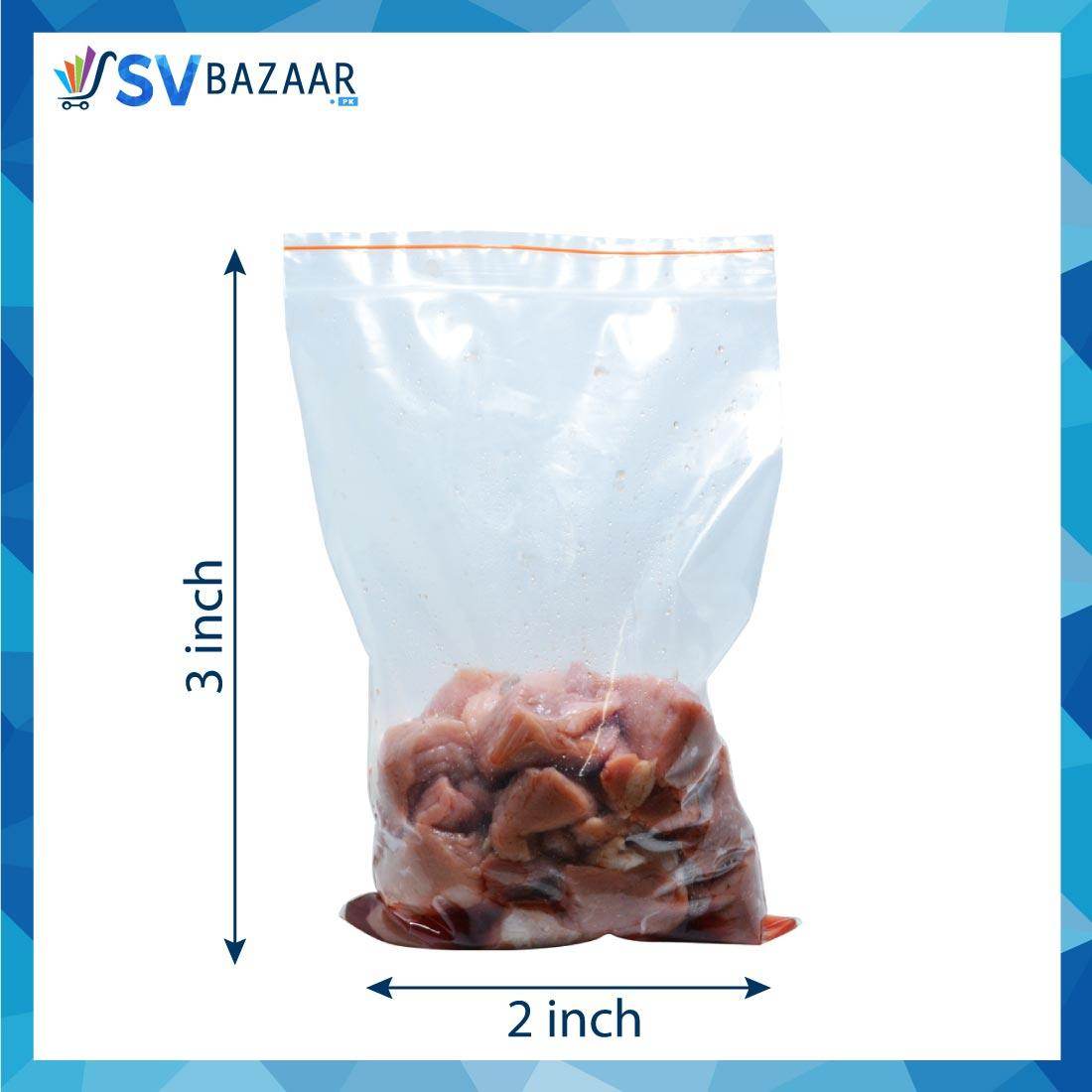 Zip Lock Bags - 2 x 3 - 250gm - SV Bazaar