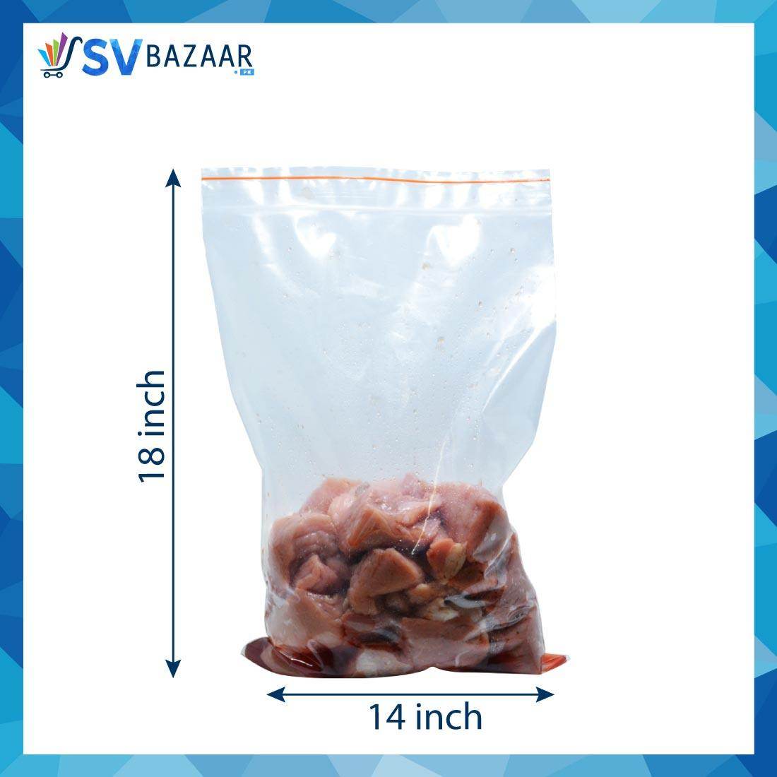 Zip Lock Bags - 14 x 18- 250gm - SV Bazaar
