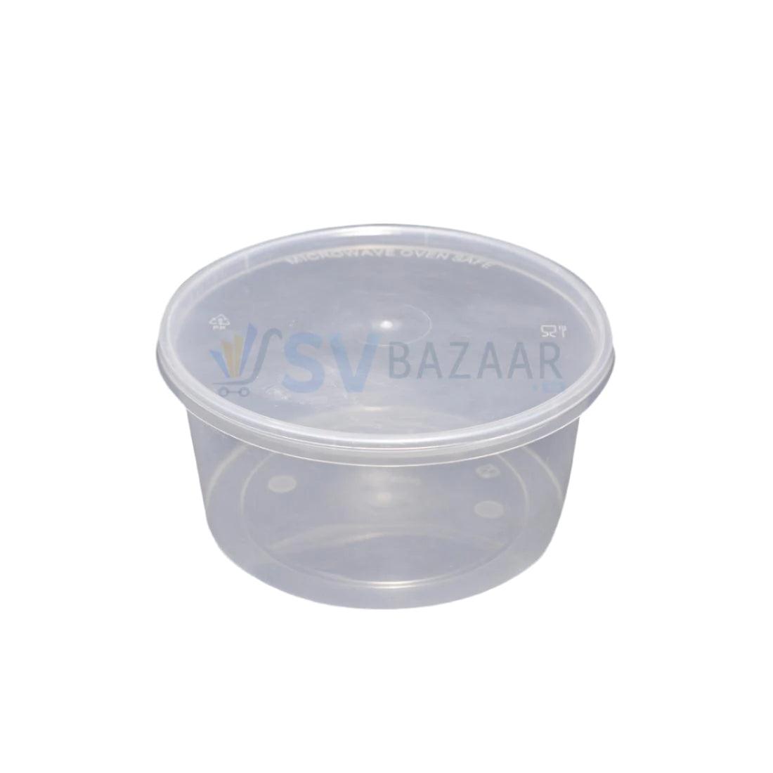 1000 ML ROUND DISPOSABLE FOOD CONTAINERS - Pack of 12