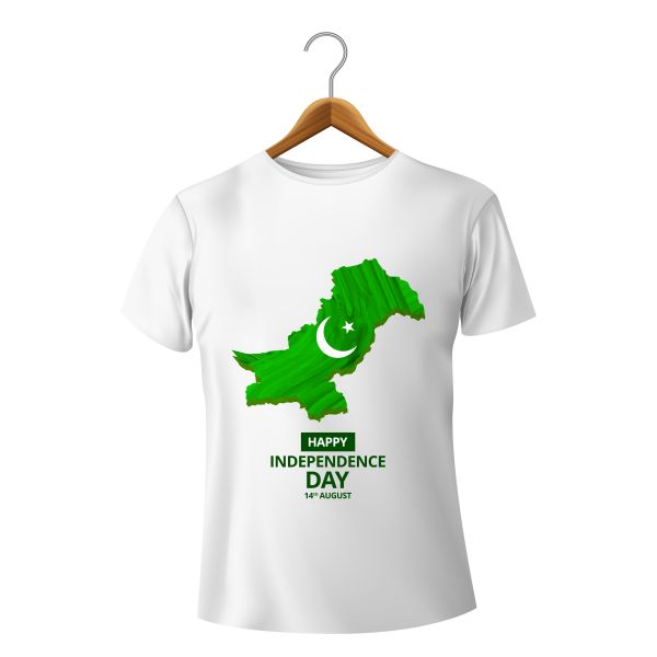 Pakistan Azadi Map T-Shirt for Men