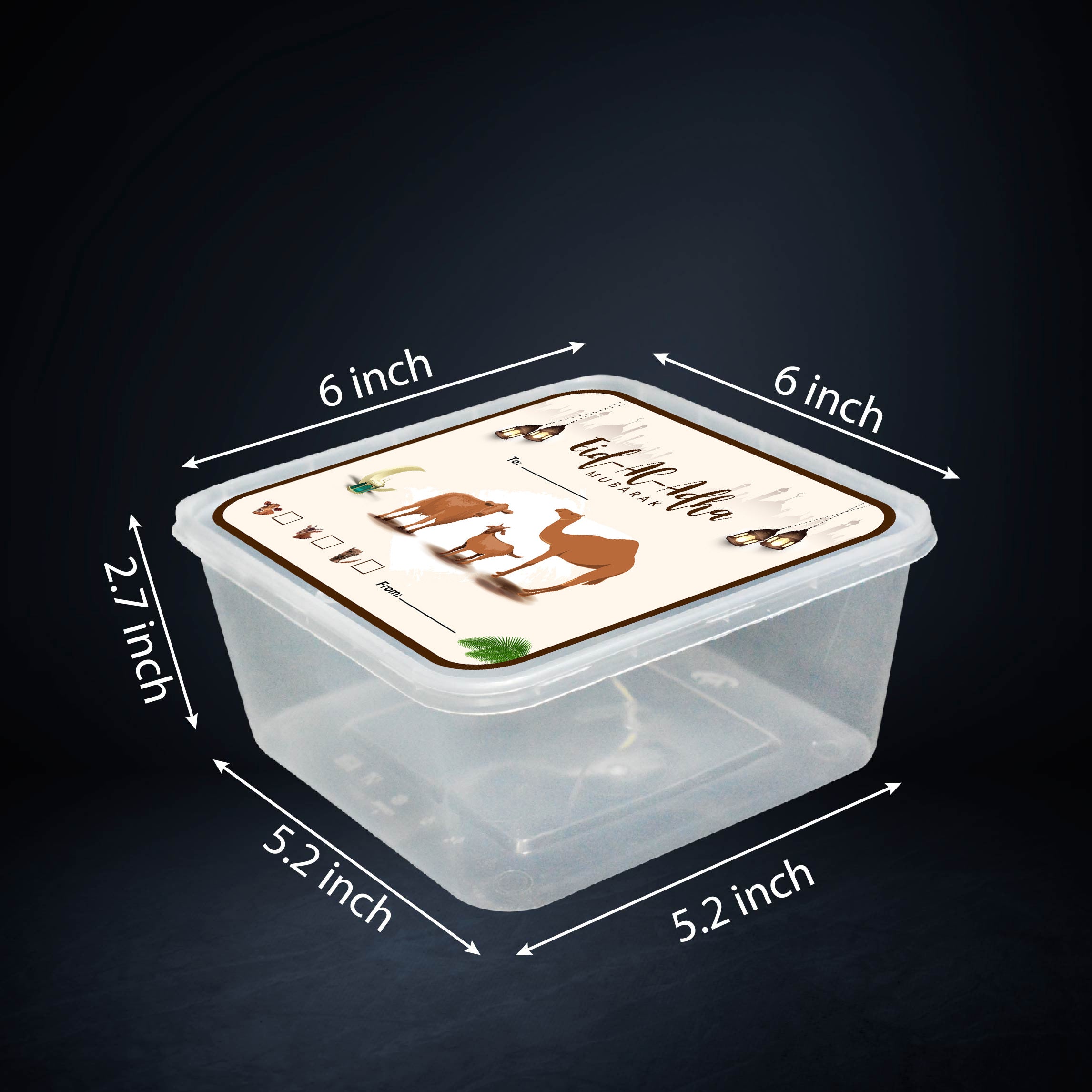 1500 ML Plastic Food Takeaway Containers