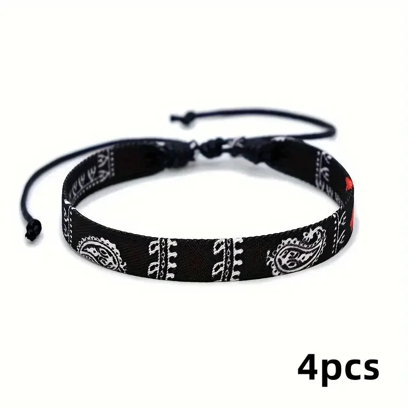 Bohemian Style 3D Printed Fabric Bracelet Ethnic Arab