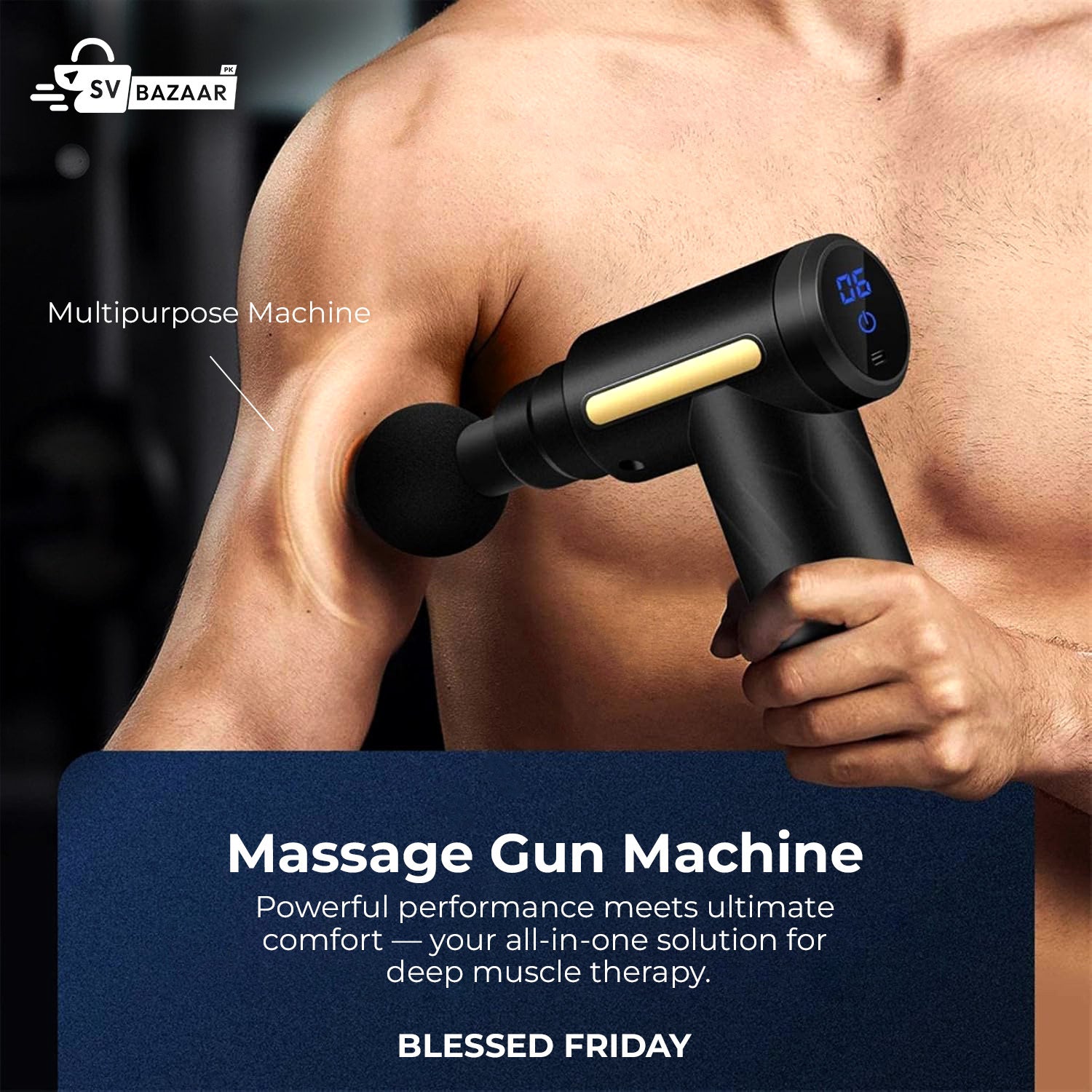 Massager Gun Machine Multipurpose Deep Tissue Massage Gun