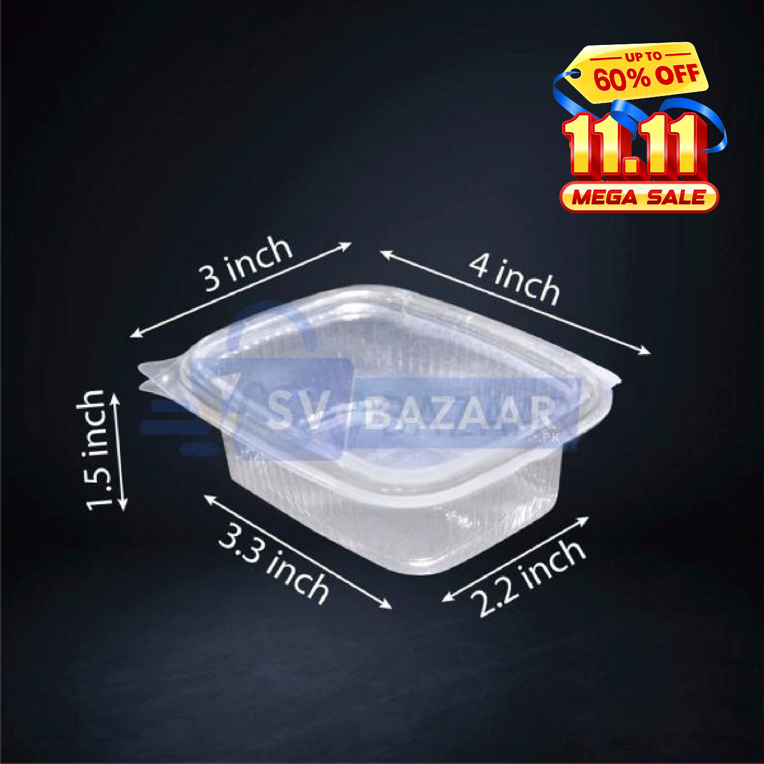 W-150 ML PET Plastic Salad Box