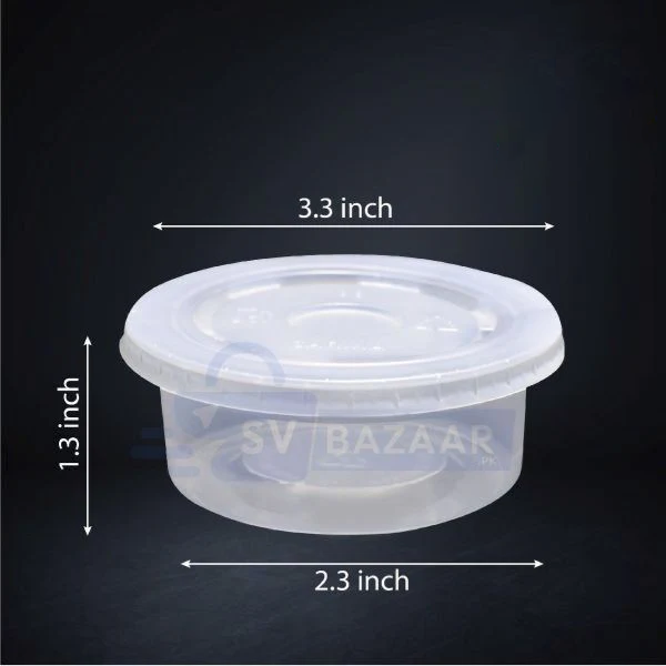 Plastic Round Bowl - 150 ML Pack of 50