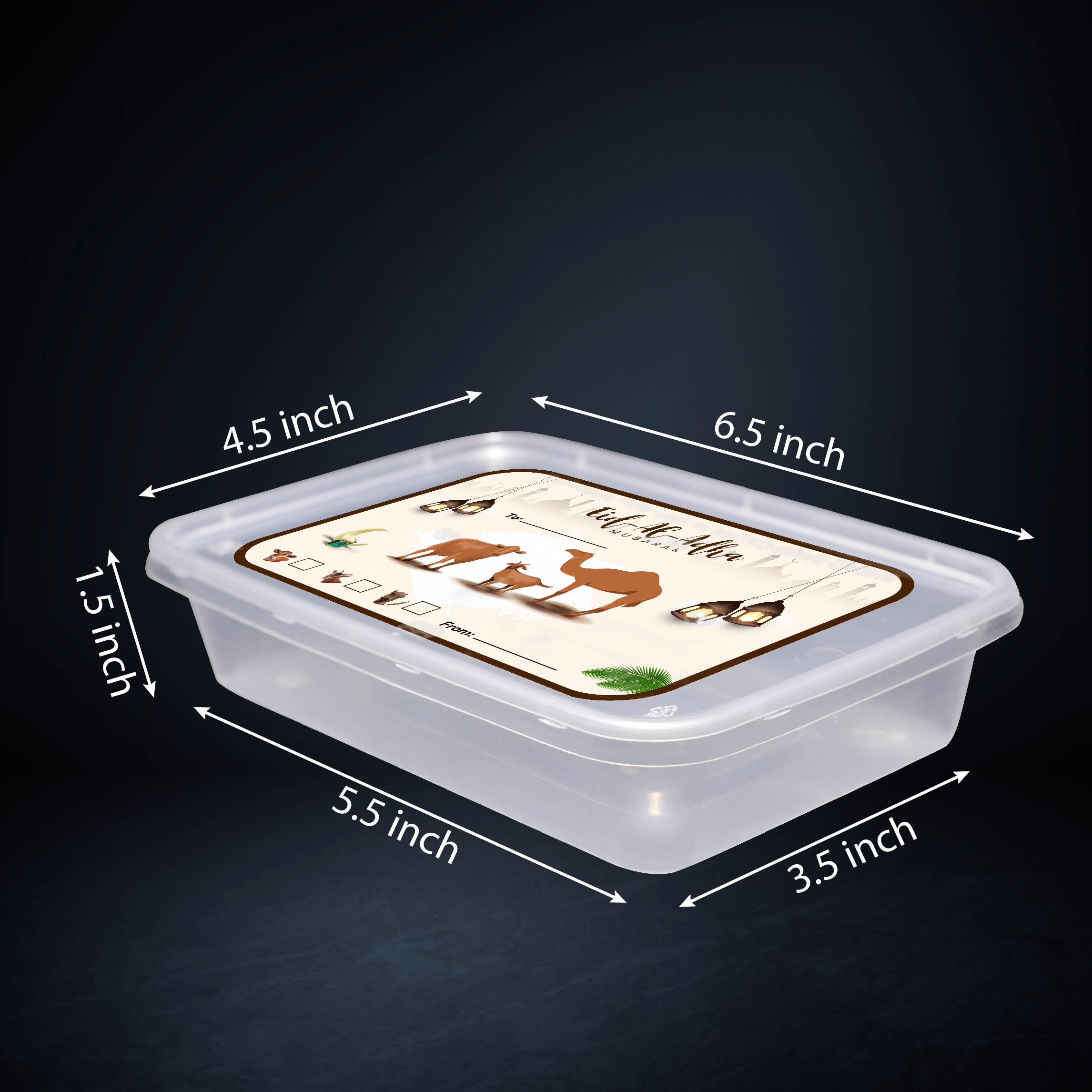 500 ML Disposable Food Storage Containers - Takeaway Containers