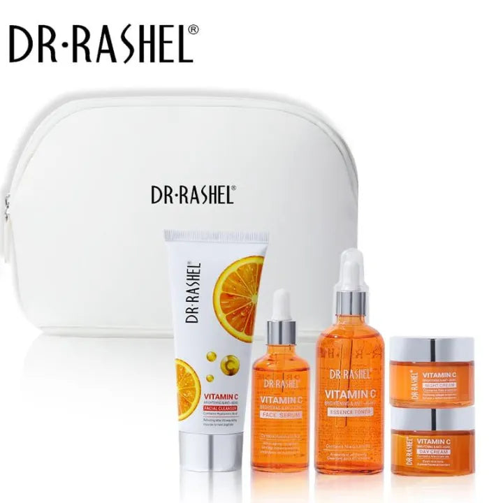 DR.Rashel New 5 PCS Vitamin C Brightening & Anti-Aging Skin Care