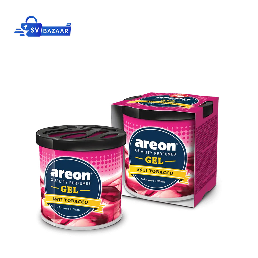Areon Gel anti-tobacco product packaging on a white background