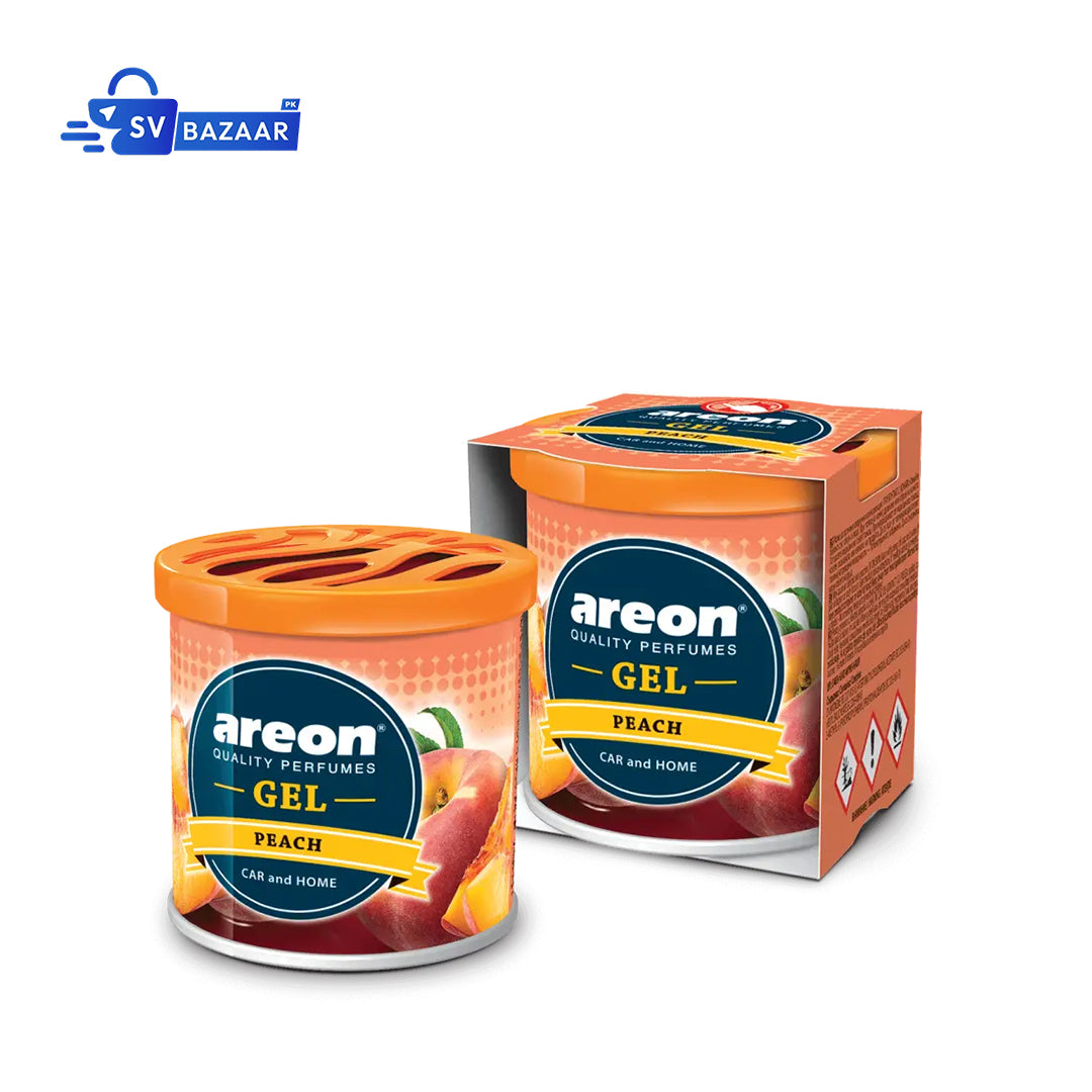 Car Air Freshener - Areon Peach Gel Car Perfume Long Lasting Interior Fragrance