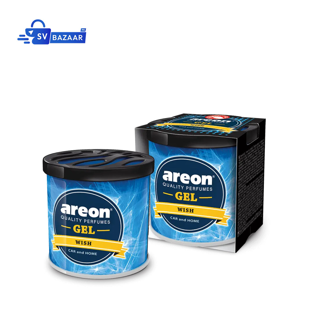 Car Air Freshener - Areon Wish Gel Car Perfume Long Lasting Interior Fragrance