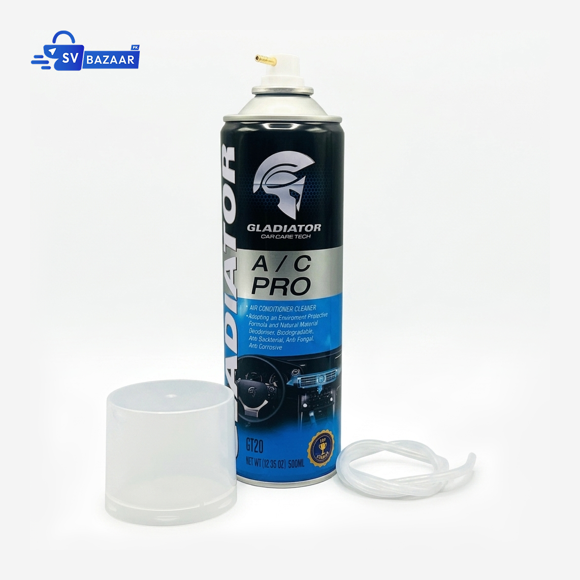 AC Cleaner Spray 500ML Gladiator Car Interior Vent Cleaner & Disinfectant Remover