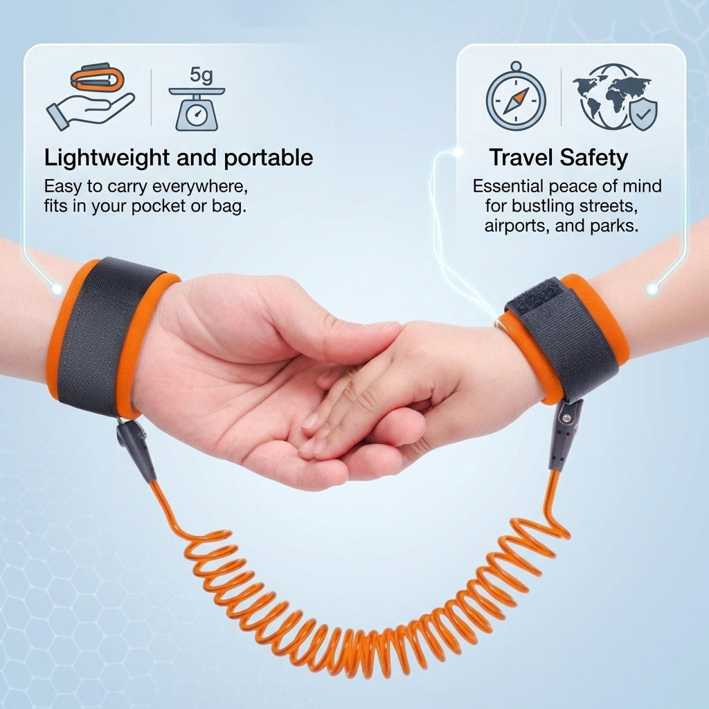 Child Safety Harness Belt – Anti-Lost Toddler Walking Strap with Adjustable Leash