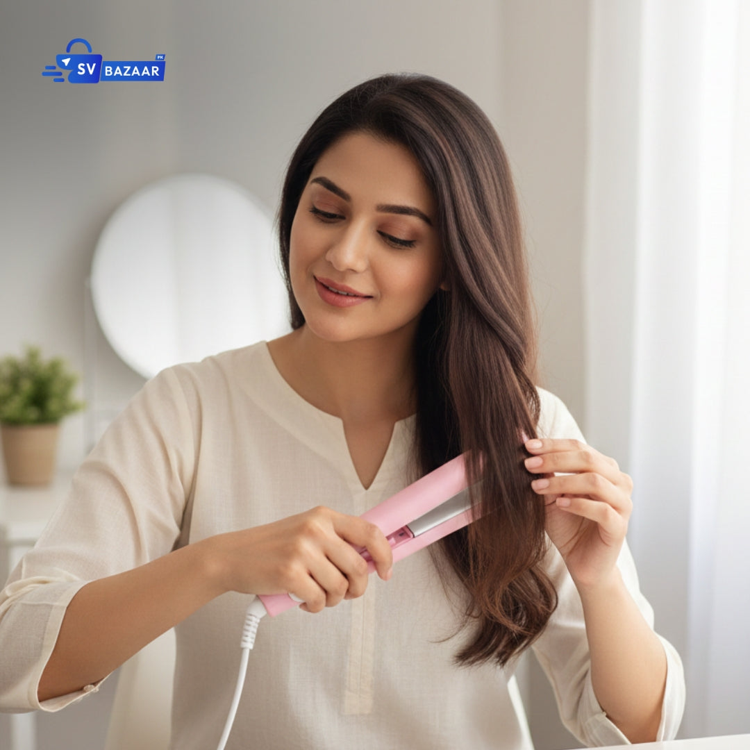 Mini hair straightener portable