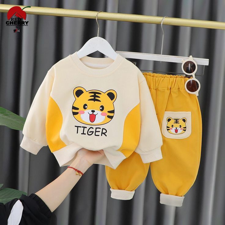 Kids Bear Printed Winter Track Suit