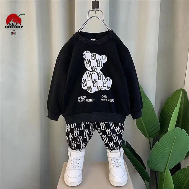 Kids Bear Printed Winter Track Suit