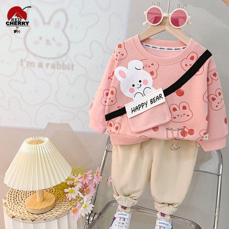 Kids Bear Printed Winter Track Suit