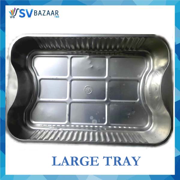 Large Rectangular Aluminium Tray Imp - Pack of 5