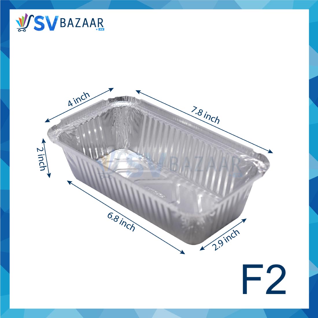 Aluminium Foil Container F2 With Lids