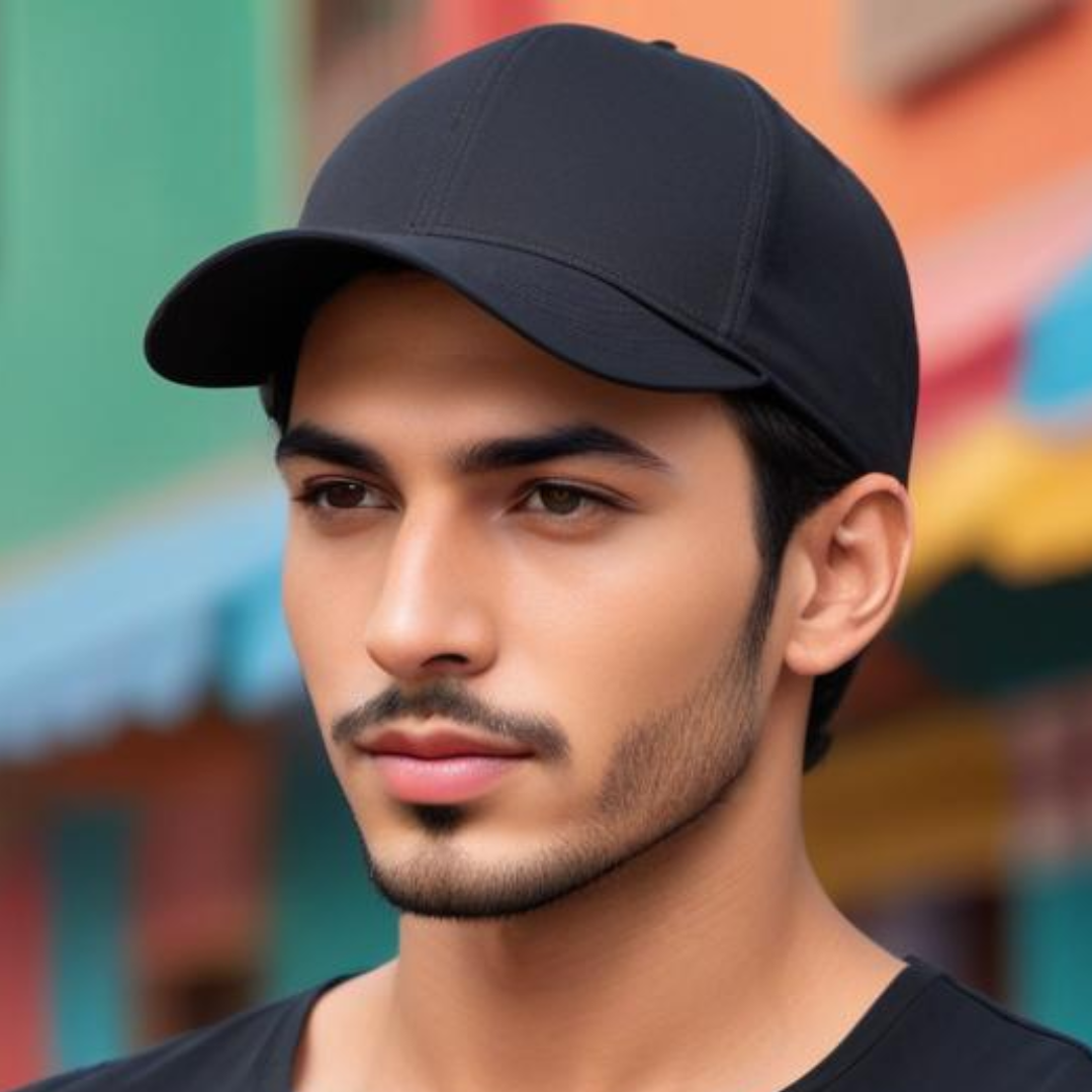 Black Acrylic  Men's Cap