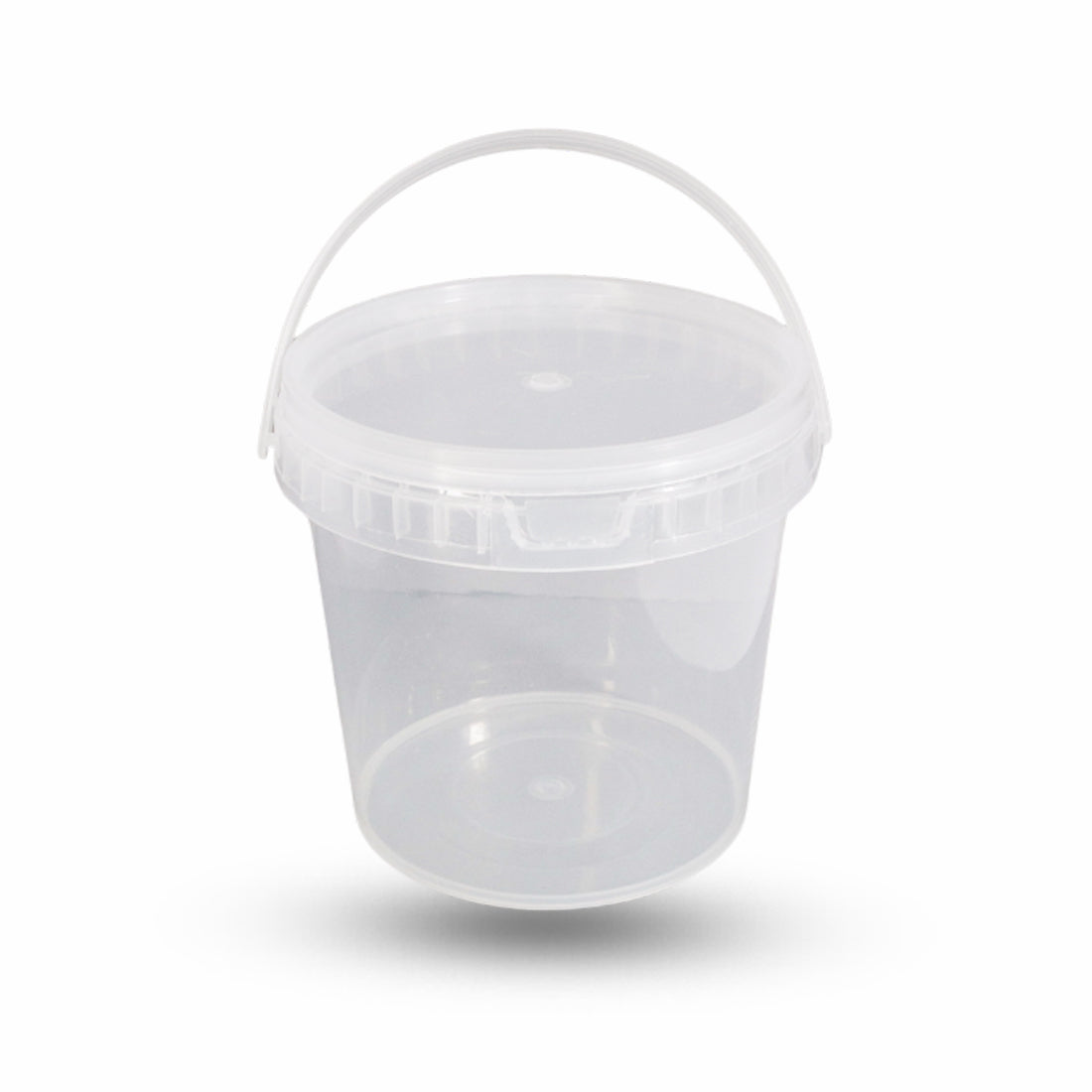 Round Plastic Bucket Sealed with Handle 500gm