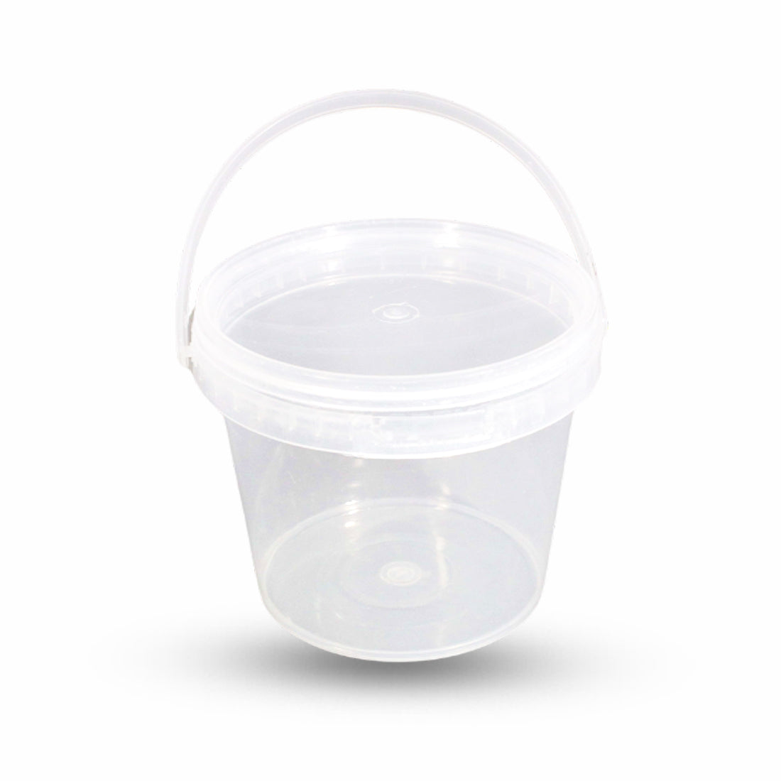 Round Plastic Bucket Sealed with Handle 1000gm