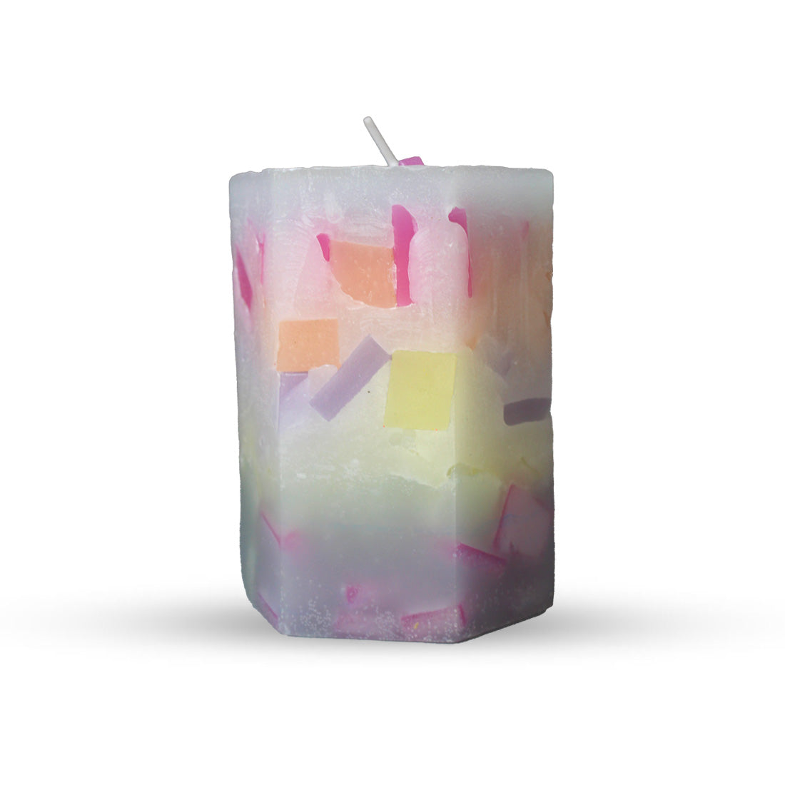 Cylinder shaped candle (Multicolor-1)