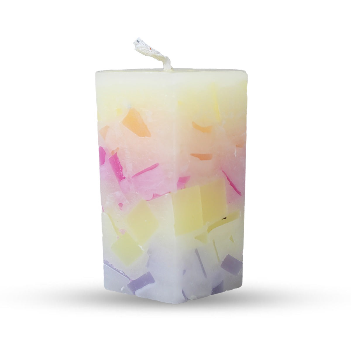 Cylinder shaped candle (Multicolor-3)