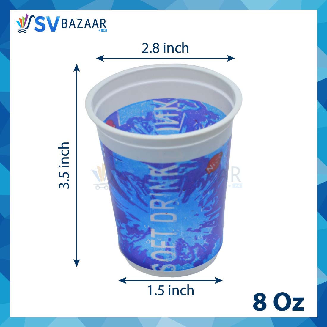 Disposable Plastic Special Glass - Pack of 100