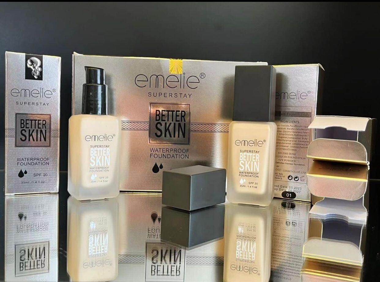 Emelie Super Stay Foundation (Pack of 12) - SV Bazaar