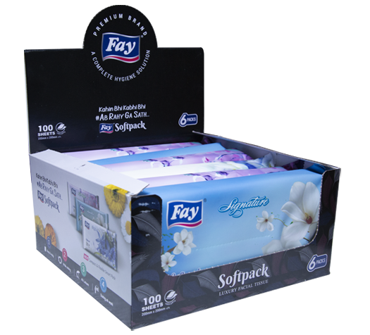 Fay Soft Pack Luxury Facial Tissue