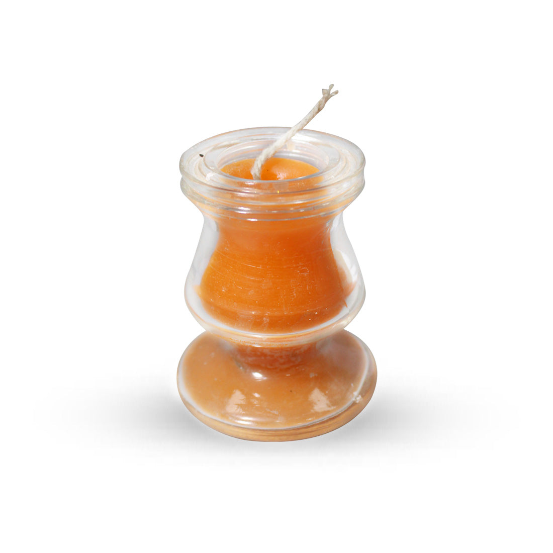 Glass Candle Orange