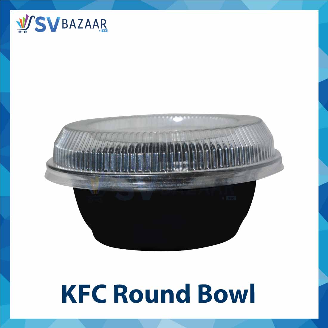 KFC Round Bowl Black - Pack of 50