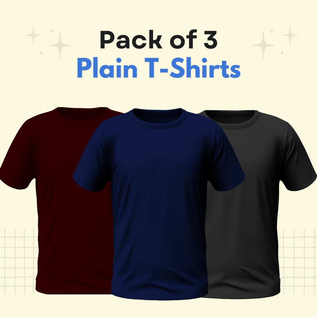 Pack of 3 Basic Tee for Men - Pack H