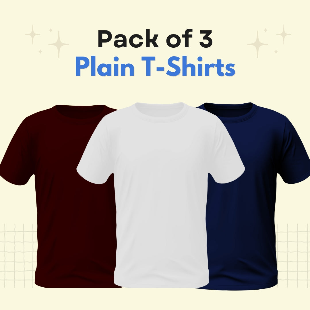 Pack of 3 Basic Tee for Men - Pack J