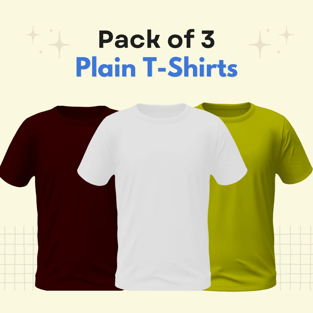 Pack of 3 Basic Tee for Men - Pack I