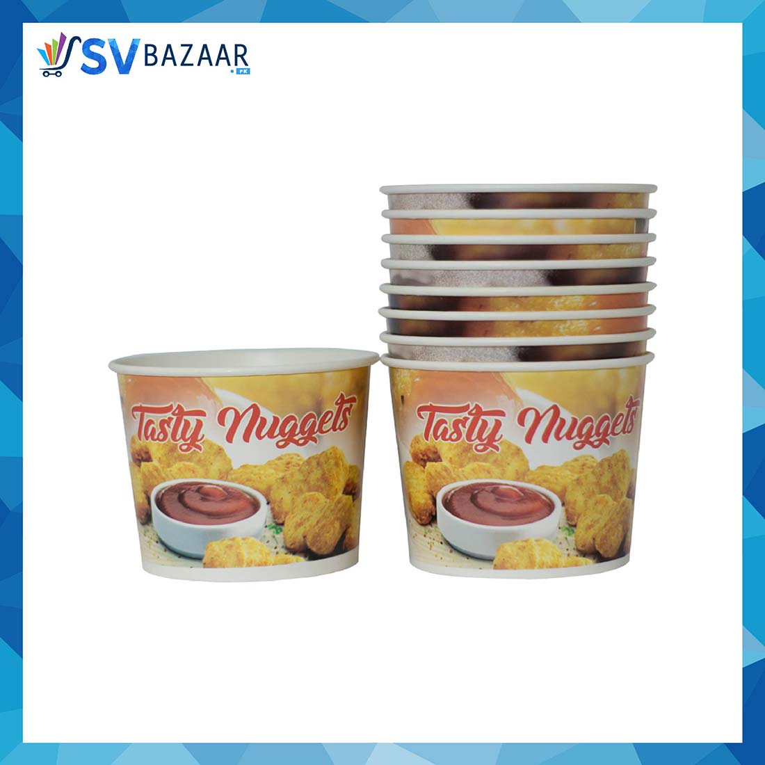 Paper Cup For Nuggets & Fries - Large Pack of 50 - SV Bazaar