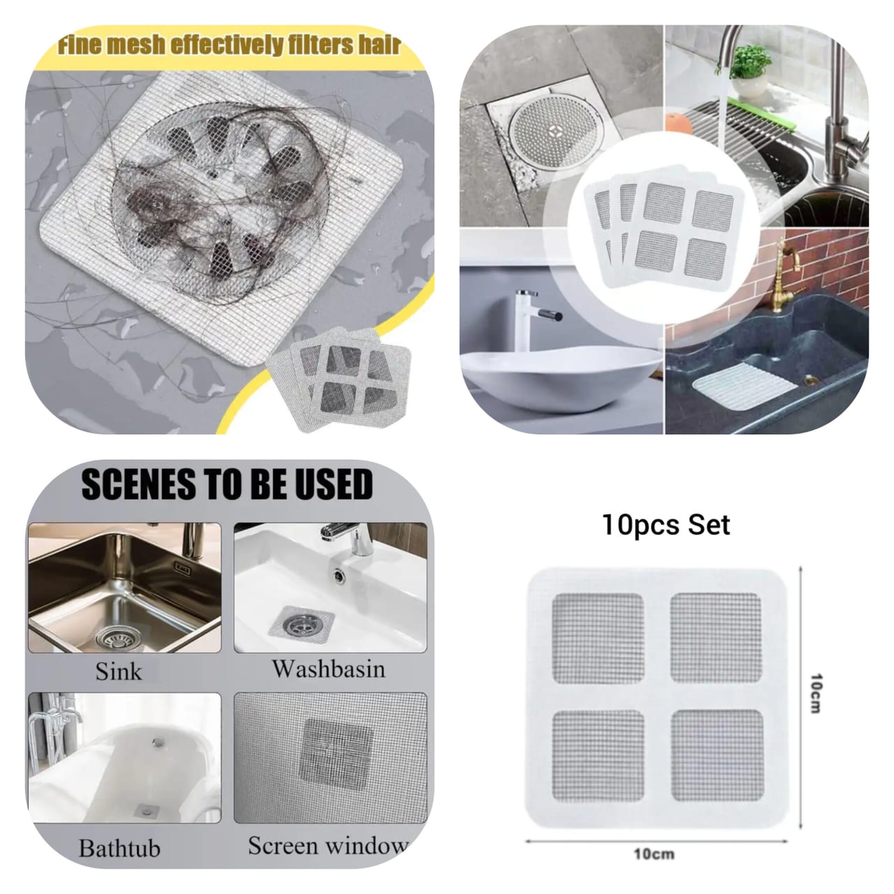 Sink Net - (10Pcs Set)