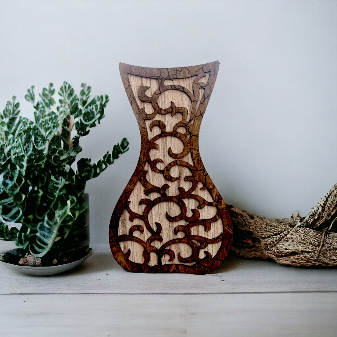 Wooden Vase For Home Decor