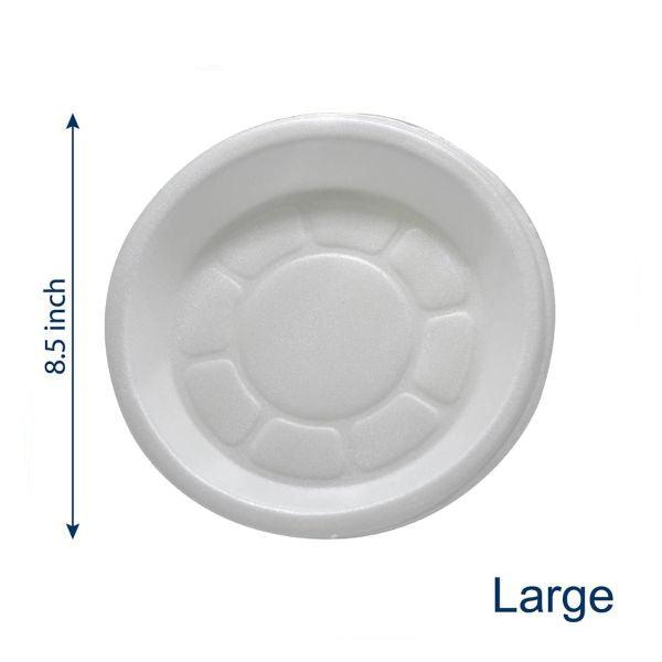 Thermocol Disposable Foam Plate SV-15 (LARGE) - Pack of 50