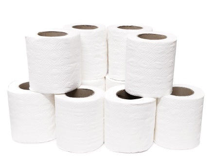 White Toilet Roll - Pack of 10