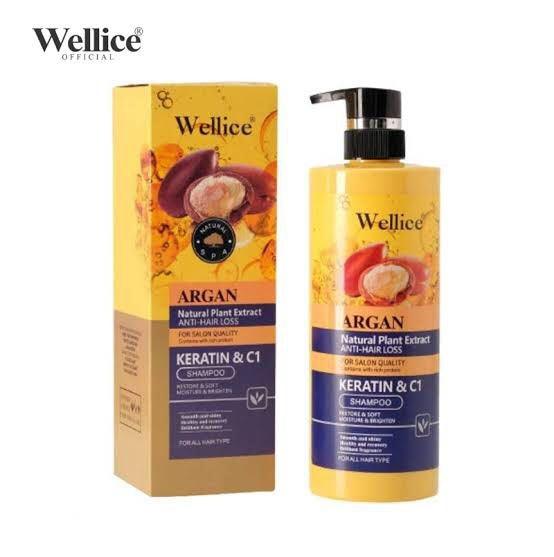 Wellice Shampoo Argan Keratin & C1 Shampoo