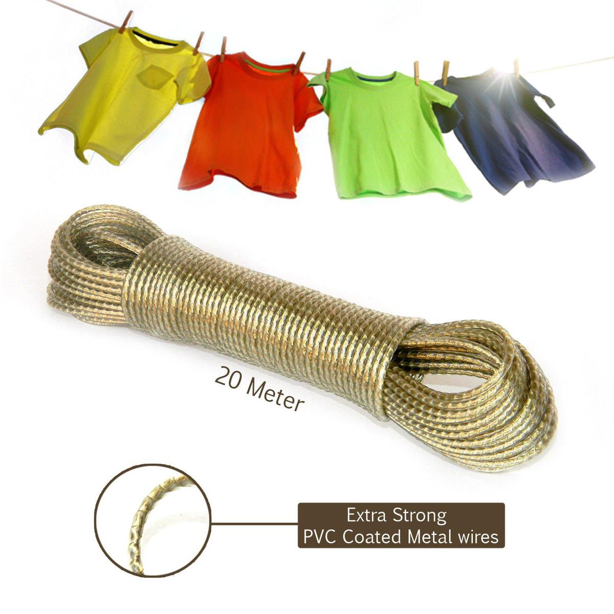 PVC Coated Metal 20M Clothesline