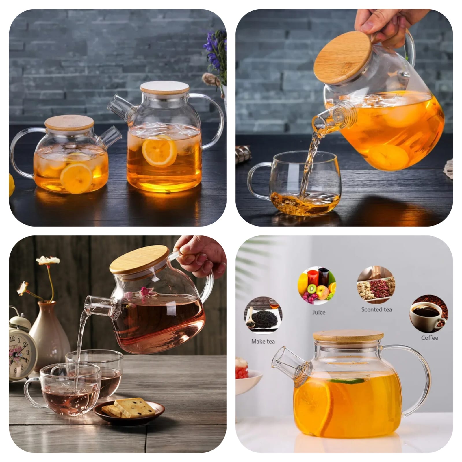 Heat Resistant Glass Teapot (Box Packing) Made in China