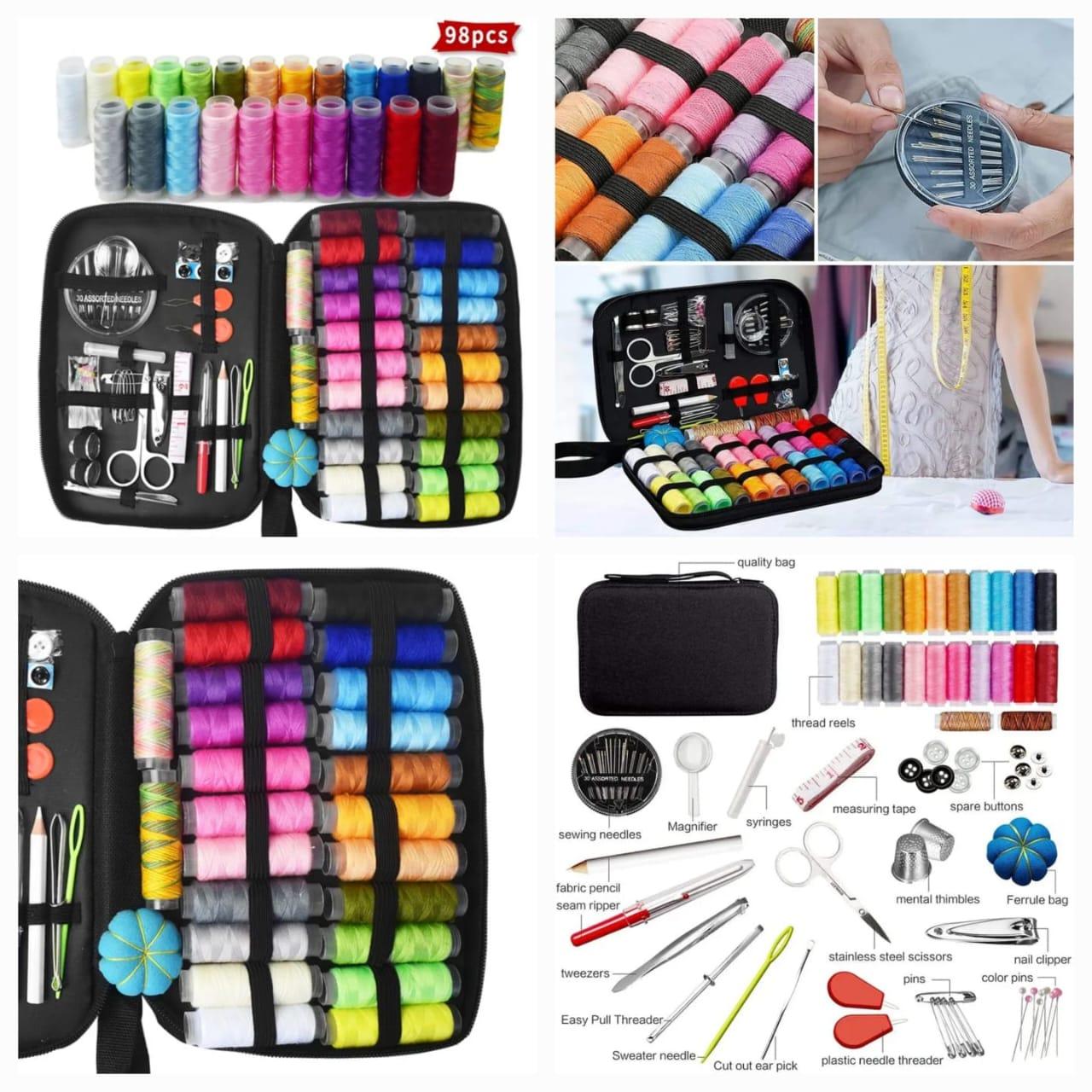 98-Pcs Sewing Tool Kit with Premium Quality Bag