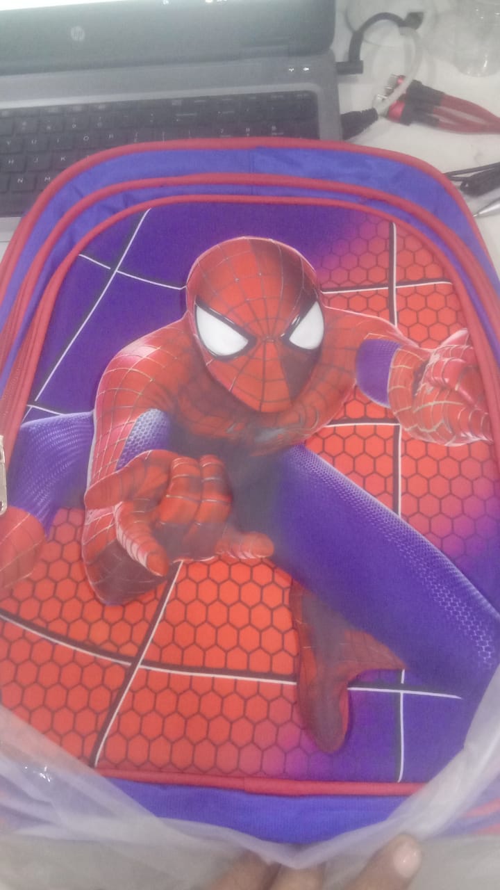 Kids 3D Spiderman School Bag