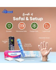 Safai & Setup Bundle - Complete Cleaning & Disposable Essentials Kit