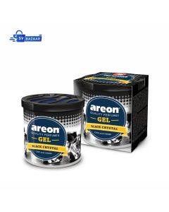 Car Air Freshener - Areon Black Crystal Gel Car Perfume Long Lasting Interior Fragrance