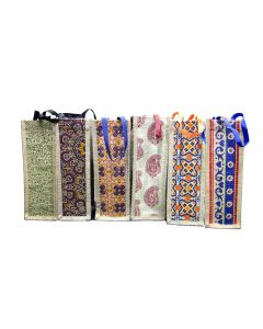 Desi Clay Water Bottle (1000-ML) With 2 Free Clay Glass - With Bag ( Random Design )